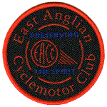 EACC black embroidered badge